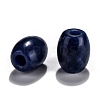 Natural Sodalite European Beads G-F580-A07-2