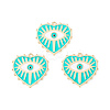 Rack Plating Alloy Enamel Pendants X-ENAM-K067-05F-2
