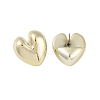 Heart CCB Plastic Stud Earrings for Women EJEW-Q382-05G-2