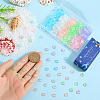 360Pcs 6 Colors  Rainbow Iridescent Plating Transparent Resin Decoden Cabochons RESI-SC0005-64-3