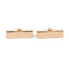 304 Stainless Steel Ribbon Crimp Ends STAS-P249-29B-G-1