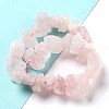 Raw Rough Natural Rose Quartz Beads Strands G-P528-A10-01-2