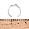 Brass Open Cuff Ring Components KK-U074-08P-3
