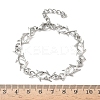 304 Stainless Steel Link Chain Bracelets for Women BJEW-D385-07P-5