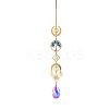 Glass Teardrop Hanging Suncatcher Prism Ornament PW-WG88031-06-1