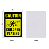 UV Protected & Waterproof Aluminum Warning Signs AJEW-GL0001-01A-01-2