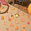 56Pcs 14 Styles Thanksgiving Day Theme Alloy Enamel Pendants ENAM-SC0006-80-5