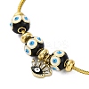 Brass European Bracelets BJEW-C080-01G-02-2