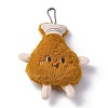 Cute Cartoon Plush Cloth Pendant Decoration HJEW-K048-01A-1