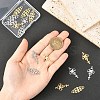 16Pcs 4 Styles 201 Stainless Steel Links STAS-YW0003-51-3