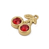 304 Stainless Steel Glass Charms STAS-D366-06A-G-2