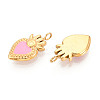 304 Stainless Steel Enamel Charms STAS-N112-21G-2
