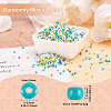Opaque Glass Round Seed Beads GLAA-TAC0025-07A-03-4