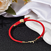 1Pc Adjustable Nylon Cord Slider Bracelets for Women BJEW-LP0001-32F-02-3