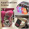 36Pcs 6 Colors Rubber Cover Stainless Steel Wire Cable Keychains FIND-SC0013-71A-4