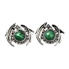 Synthetic Malachite Pendants G-B033-05AS-17-1
