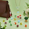 24Pcs 6 Colors Mushroom Food Grade Eco-Friendly Silicone Focal Beads SIL-FG0001-01-5