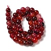 Dyed & Heated Natural Dragon Veins Agate Beads Strands G-P539-A01-25-3