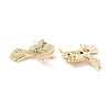 Brass Micro Pave Colorful Cubic Zirconia Pendants KK-D067-27G-RS-2
