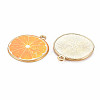 Light Gold Alloy Enamel Pendants LS-X-ENAM-S126-128-3