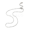 2MM 304 Stainless Steel Satellite Chain Necklaces for Women Men NJEW-F351-02P-2
