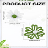 1 Pair Daisy Flower Acrylic Stud Earrings EJEW-LP0013-05B-2