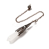Natural Quartz Crystal Dowsing Pendulum Big Pendants G-H285-06R-25-3