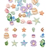 30Pcs 15 Styles Ocean Theme Opaque Resin Decoden Cabochons RESI-YW0001-84-1
