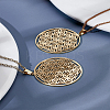 2Pcs 304 Stainless Steel Pendants STAS-LP0004-47G-1
