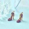 2Pcs Alloy Enamel Stilettos Pendants ENAM-YW0002-30C-6