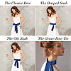 Satin Cloth Ribbon Wrap Around Chain Belt AJEW-WH0314-198A-6