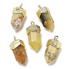 Natural Yellow Opal Faceted Pendants G-G181-03G-06-1