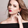 16Pcs 4 Colors Brass Vortex Clip-on Earring Findings FIND-FH0007-97-6
