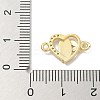 Rack Plating Brass Micro Pave Clear Cubic Zirconia Religion Heart Virgin Mary Connector Charms KK-L224-099G-01-3