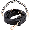 2Pcs PU Leather Bag Strap and Acrylic & CCB Plastic Link Chains Bag Handles FIND-GF0001-60-1