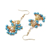 304 Stainless Steel Dangle Earrings EJEW-MZ00130-02-4