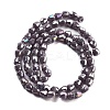 Electroplate Glass Beads Strands EGLA-D030-P4mm-B06-3