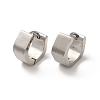 Non-Tarnish Polishing 304 Stainless Steel Polygon Hoop Earrings EJEW-P255-08P-1