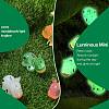 30Pcs 5 Colors Luminous Resin Pendants RESI-SZ0003-24-3