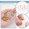   300Pcs 2 Colors 5 Sizes Rack Plating Brass Beads KK-PH0006-43-4