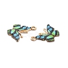 Light Gold Alloy Enamel Pendants ENAM-G210-02LG-02-3