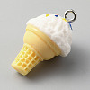 Opaque Resin Imitation Food Pendants RESI-WH0035-44D-2