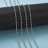 3.28 Feet 304 Stainless Steel Ball Chains X-CHS-A002B-2.4mm-3