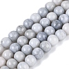 Ombre Effect Opaque Crackle Glass Beads Strands GLAA-Q106-01A-A04-1