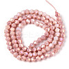Anti-Tarnish Electroplate Bicone Glass Beads Strands X-EGLA-T021-4mm-16-05-2