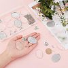 DIY Oval Photo Pendant Necklace Making Kit DIY-FH0004-62-3
