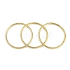 3Pcs Vacuum Plating PVD Vacuum Plating 201 Stainless Steel Bangles Sets for Women BJEW-F476-05G-3