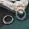 316 Surgical Stainless Steel Hoop Earrings EJEW-G416-29AS-2