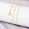 Brass Satellite Chains Necklace for Women NJEW-P265-05G-2