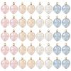 40Pcs 4 Colors Imitation Gemstone Acrylic Pendants SACR-TA0001-22-2